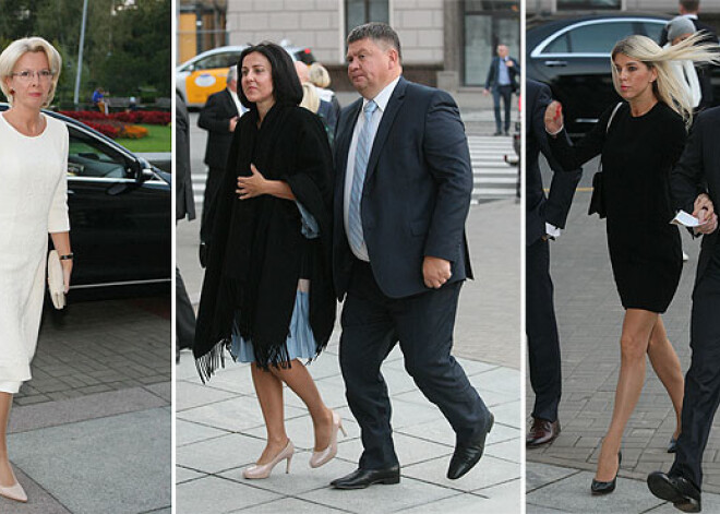 Mūrniece, Kalvītis, Lembergs... dodas uz "Fausta" pirmizrādi Operā. FOTO