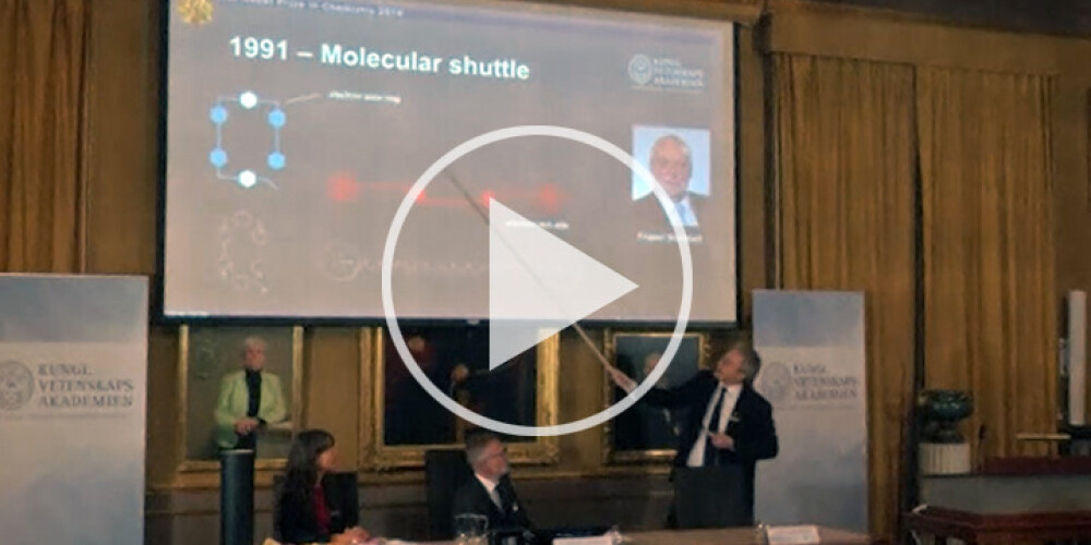 Nobela prēmija ķīmijā piešķirta par molekulāro mašīnu projektēšanu. VIDEO
