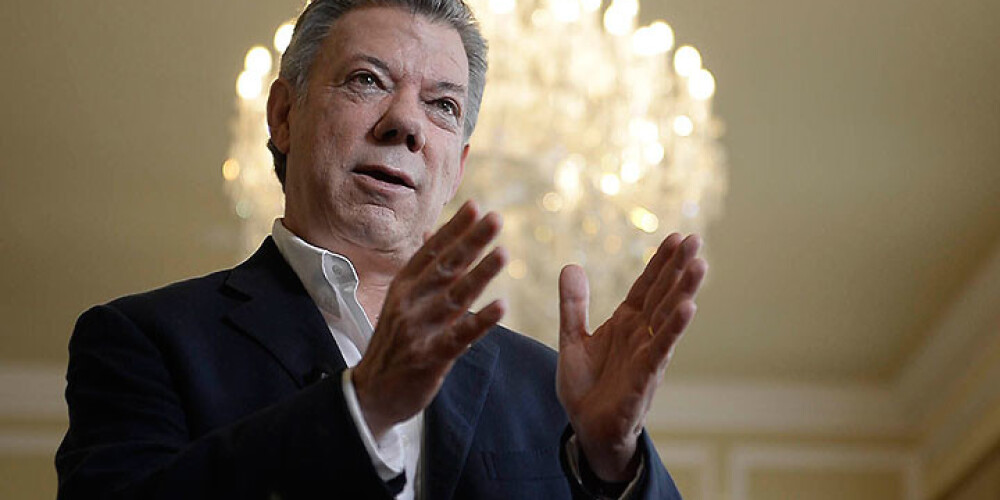 Nobela Miera prēmija piešķirta Kolumbijas prezidentam Huanam Manuelam Santosam