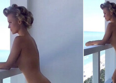 Экс-модель Playboy позирует голой на балконе