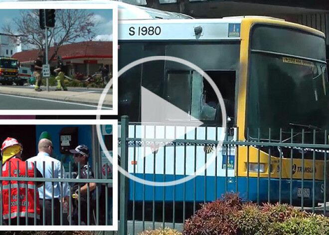 Vājprāts Austrālijā. Pasažieris aizdedzina autobusa šoferi. VIDEO