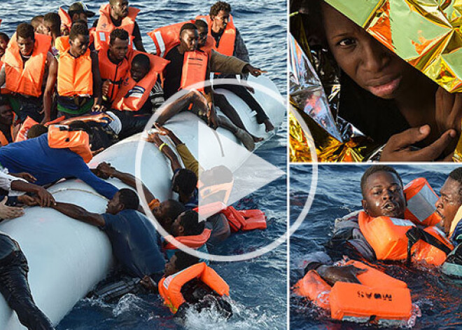 Viņu skaitam nav gala: ceļā uz Eiropu, Vidusjūrā slīkst tūkstošiem migrantu. FOTO. VIDEO