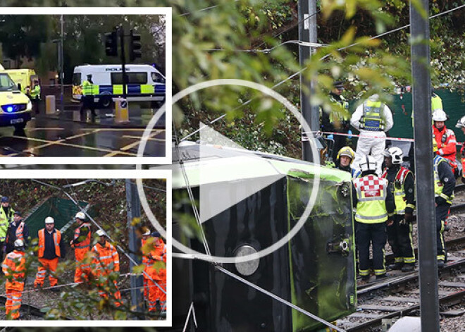 Traģisks rīts Londonā. Tramvaja avārijā vairāki bojāgājušie, vadītājs aizturēts. FOTO. VIDEO