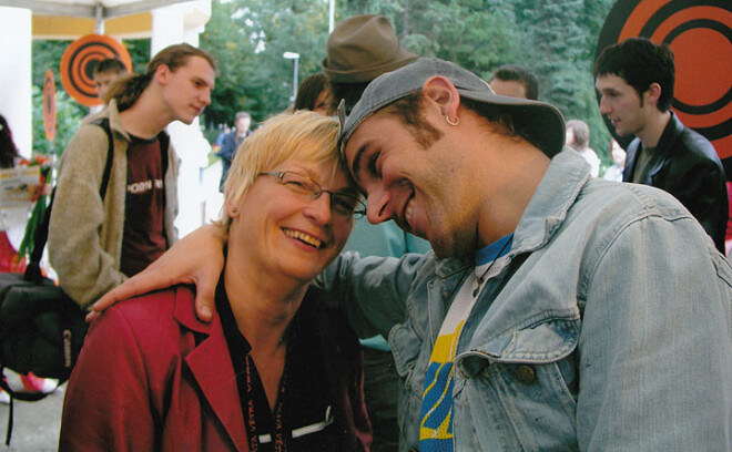 Elita ar Mārtiņu Freimani.