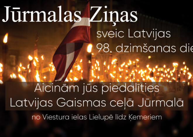 Laikraksts "Jūrmalas Ziņas" sadarbībā ar Rīgas Taksometru parku dāvina Jūrmalas Gaismas ceļam 500 sveču