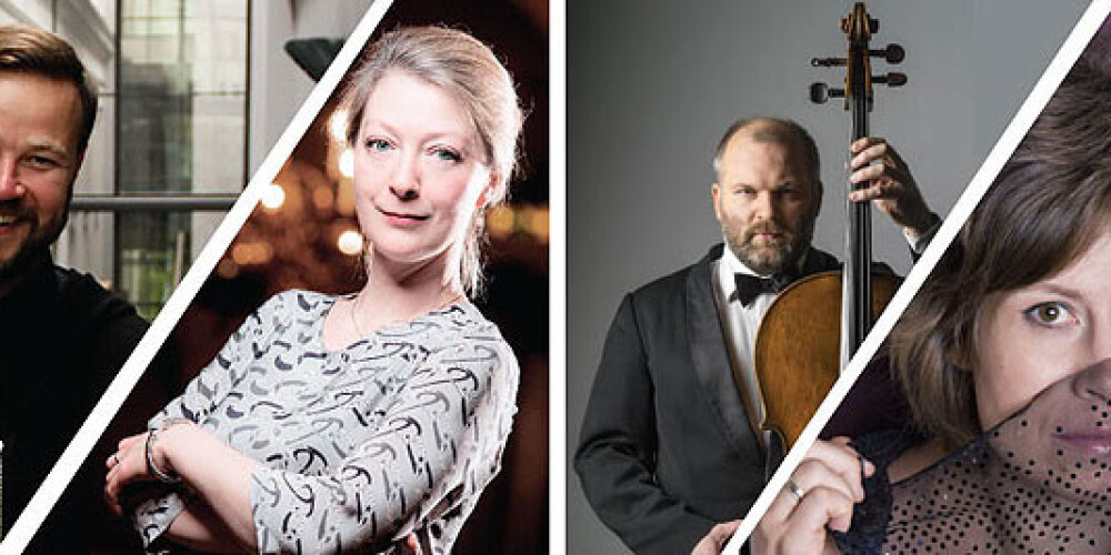 Baritons Armands Siliņš, Pianiste Herta Hansena, Čellists Ēriks Kiršfelds, dziedātāja Ieva Parša.