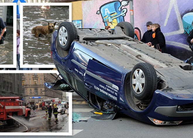 Rīgas "melnais" krustojums: nelaimes un stihijas, kas plosījušas Marijas un Elizabetes ielas stūri. FOTO