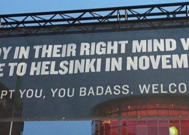 Cilvēkus sajūsmina paškritiskais Helsinku tūrisma sauklis: "Normāli cilvēki novembrī šurp nebrauc...". FOTO