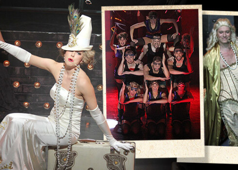 Aija Vītoliņa Cabaret Peerle izrādē priecē ne tikai ar vokālām pērlēm, bet arī ar deju un tērpiem.