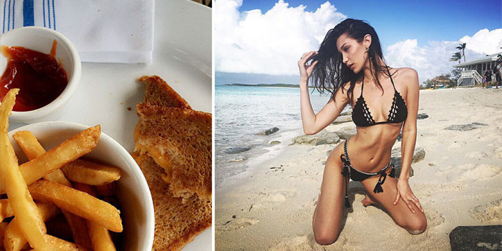 Modele Bella Hadida apzvēr, ka ēd frī kartupeļus KATRU dienu