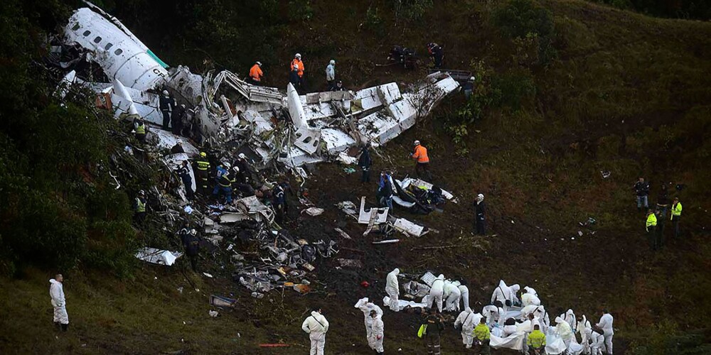 Zināmi patiesie iemesli, kāpēc aviokatastrofā gāja bojā Brazīlijas futbola komanda "Chapecoense"