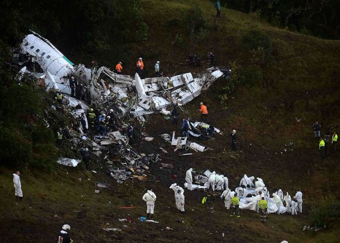 Zināmi patiesie iemesli, kāpēc aviokatastrofā gāja bojā Brazīlijas futbola komanda "Chapecoense"