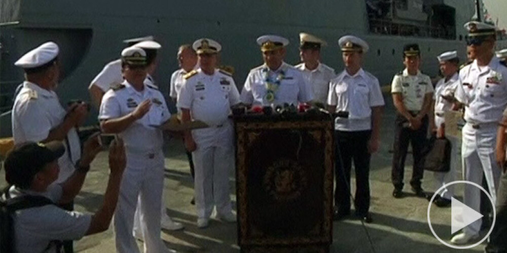 Krievijas flote vēlas kopīgas mācības ar Filipīnu jūrniekiem. VIDEO