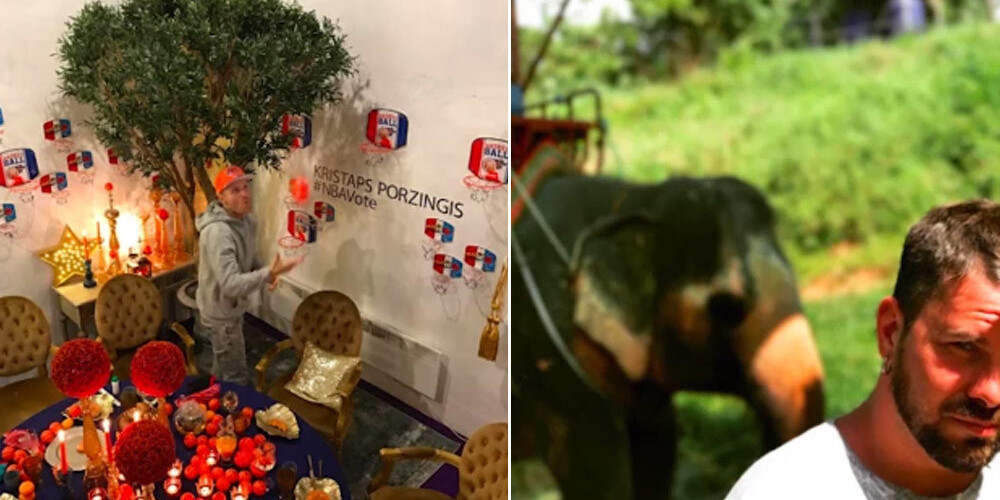 Renārs Zeltiņš "ietusē" Kristapa Porziņģa ballītē, Busulis klīst pa Taizemi. VIDEO
