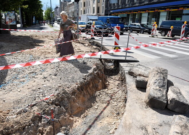 В этом году ремонт пройдет на девяти центральных улицах Риги, затраты составят 12 млн евро