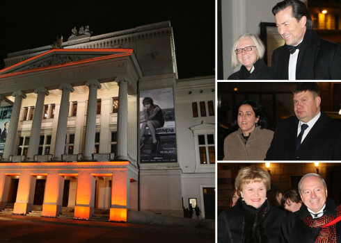 „Baltajā namā” uz „Latvijas Mobilā telefona” 25. jubilejas svinībām viesi ieradās tērpušies vakartērpos. Viņu sejās valdīja prieks un noskaņoti viņi bija uz smalku ballēšanos.