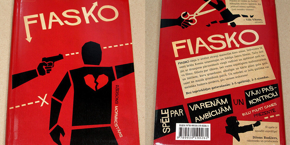 “Fiasko” spēle 2011. gadā ir saņēmusi “Diana Jones” konkursa galveno balvu.