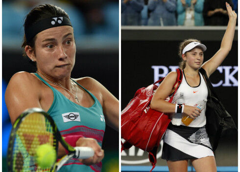 Anastasija Sevastova (pa kreisi) ir tikai vienu pozīciju priekšā Aļonai Ostapenko, kura šonedēļ sasniegusi savu karjeras rekordpozīciju.