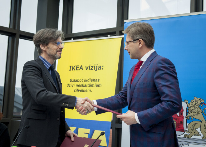 Rīgas pašvaldība paraksta sadarbības līgumu ar IKEA satiksmes infrastruktūras uzlabošanai