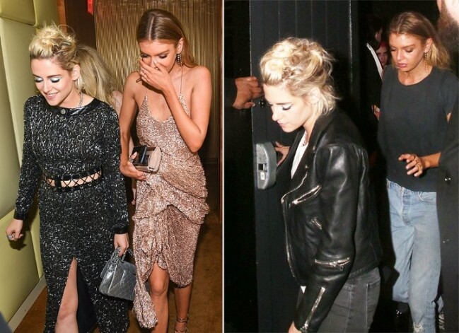 Stjuarte un Maksvela pirmoreiz redzētas kopā pērn maijā notikušajā „Met Gala” pasākumā. Pēc balles abas jaunās sievietes prom devās vienā automašīnā.