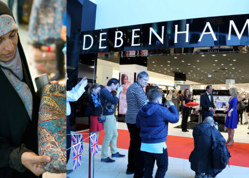 Populārais veikals "Debenhams" Londonā ver apģērbu nodaļu īpaši islāmticīgajām dāmām