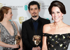 Uz BAFTA balvas pasniegšanas ceremoniju bija ieradusies hercogiene Ketrīna, kura, kā allaž, izcēlās ar eleganci. Viņa noraudzījas uz Emmas Stounas, Keisija Afleka un filmas "La la land" panākumiem.