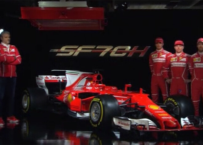 "Ferrari" komanda prezentē savu jauno F1 formulu. VIDEO