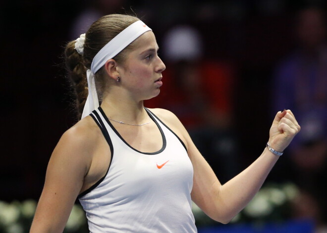 Ostapenko beidzot uzvara WTA turnīru spēlē