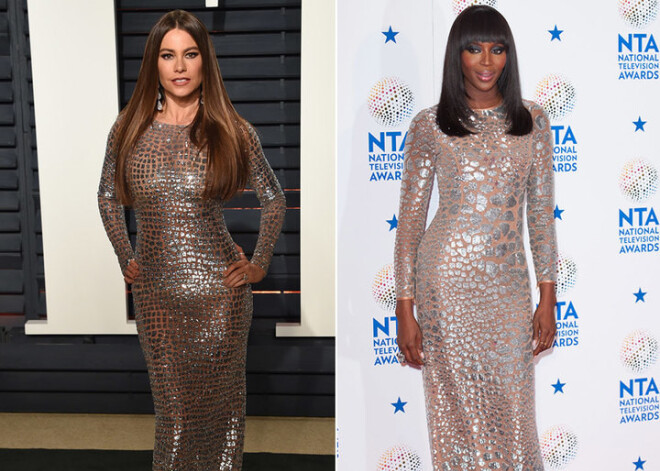 Sofijas Vergaras "Oskaru" kleitā pirms trim gadiem bija ģērbusies jau Naomi Kempbela. FOTO