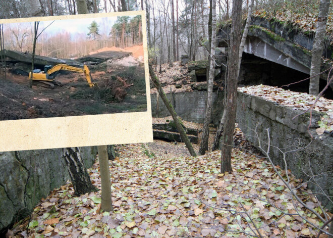 Rīgā nojauc slepeno Ulmaņlaika spēkstaciju pie Bābelīša ezera. FOTO. VIDEO