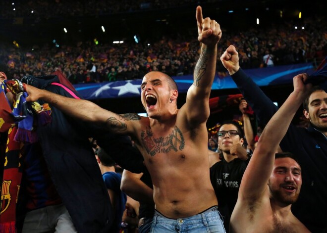 "Barcelona" fantastiskajā uzvarā pār PSG fani radījuši zemestrīci