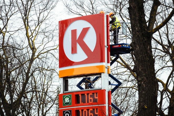 Pirmā "Circle K" zīmola testa stacija Latvijā.