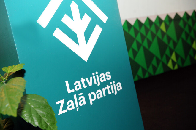 Latvijas Zaļās partijas kongresā.