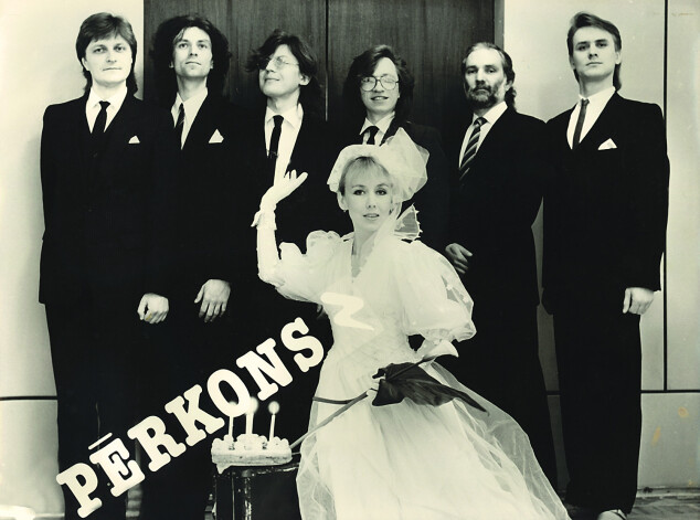 Grupa "Pērkons" 1987. gadā.