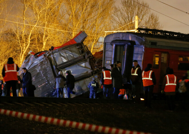 Maskavā saskrējušies pasažieru vilcieni, ievainots 31 cilvēks