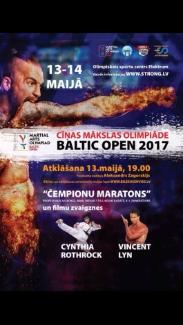 Cīņas mākslu olimpiāde "Baltic Open 2017" Rīgā pulcēs lielmeistarus no visas pasaules.