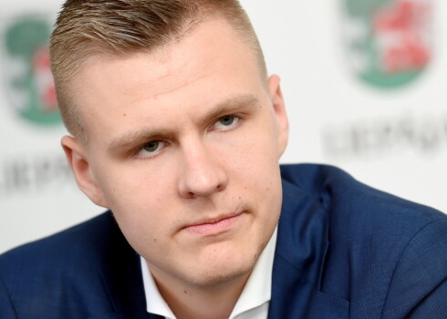 Latviešu basketbolists Kristaps Porziņģis.