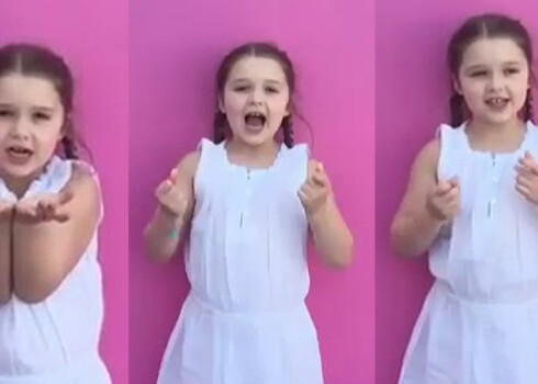 5-летняя Харпер Бэкхем трогательно поздравила маму с днем рождения, спев для нее песенку 