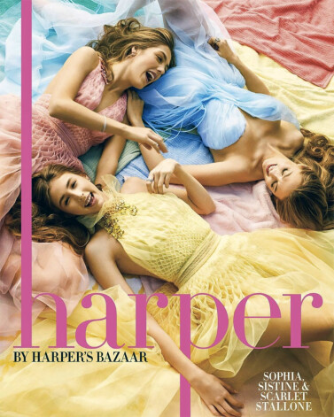 Дочери Сталлоне вместе появились на обложке Harper by Harper’s Bazaar.