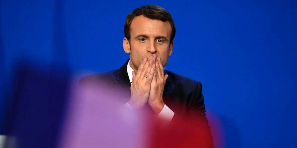 Francijas prezidents vēl nav zināms - Makrons nedaudz priekšā Lepēnai
