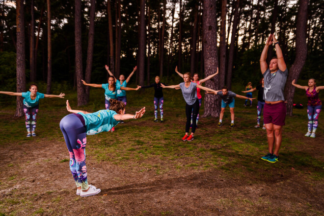 29.08.2016 Mežaparks, Rīga.  Sporta kustības "Dabas Sporta Zāle" treneri un vingrotāji.