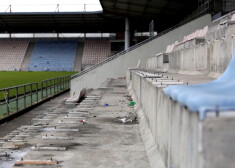 Tā vēl nesen izskatījās stadionā.