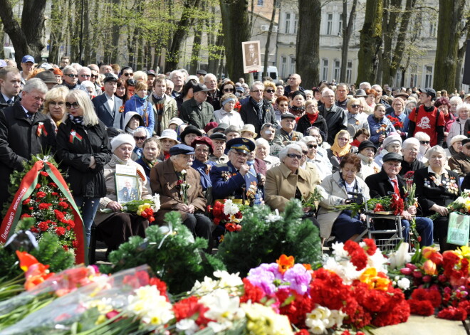 В этом году День Победы в Риге праздновало на 50 000 человек меньше