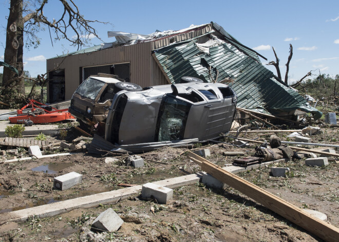 Tornado radītie postījumi Amerikas štatos.