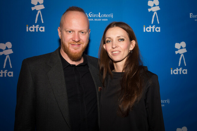 Kopā ar sievu Lāsmu "Atbrīvošanas dienas" pasaules pirmizrādē, kura notika "dokumentālā kino Kannās".