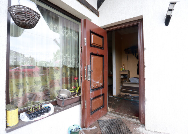 Māja, kur notika nelaime.