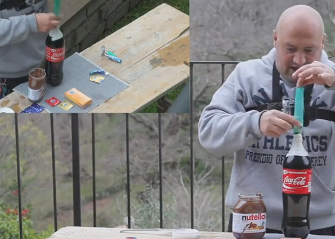 Kola + Mentos + Nutella + prezervatīvs = visu bumbu ļaunā pamāte