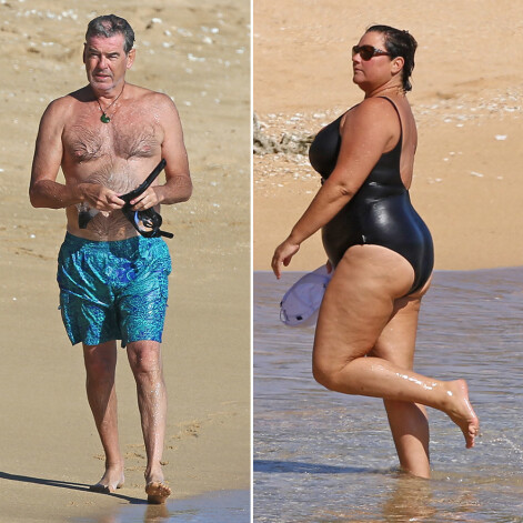 Пирс Броснан отдыхает с любимой женой Кили