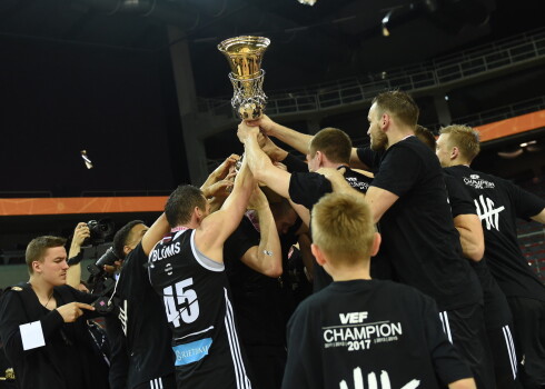 "Arēnā Rīga" notiek "Olybet" Latvijas Basketbola līgas fināla spēle starp BK "Ventspils" un "VEF Rīga".