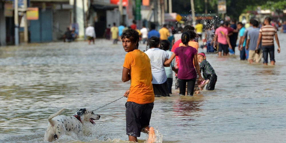 Plūdos un zemes nogruvumos Šrilankā bojāgājušo skaits pieaudzis līdz 164